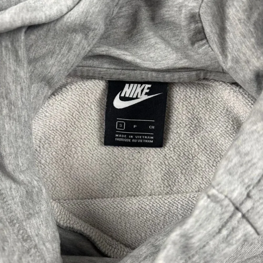 Nike Women’s Gray Cowl Neck Hoodie Size S Pullover Cozy Athleisure Sweatshirt